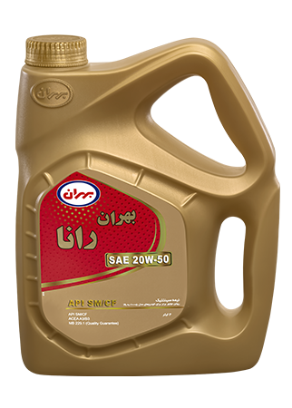 روغن موتور خودرو بهران رانا مدل 20W50 API SM/CF حجم 4 لیتر