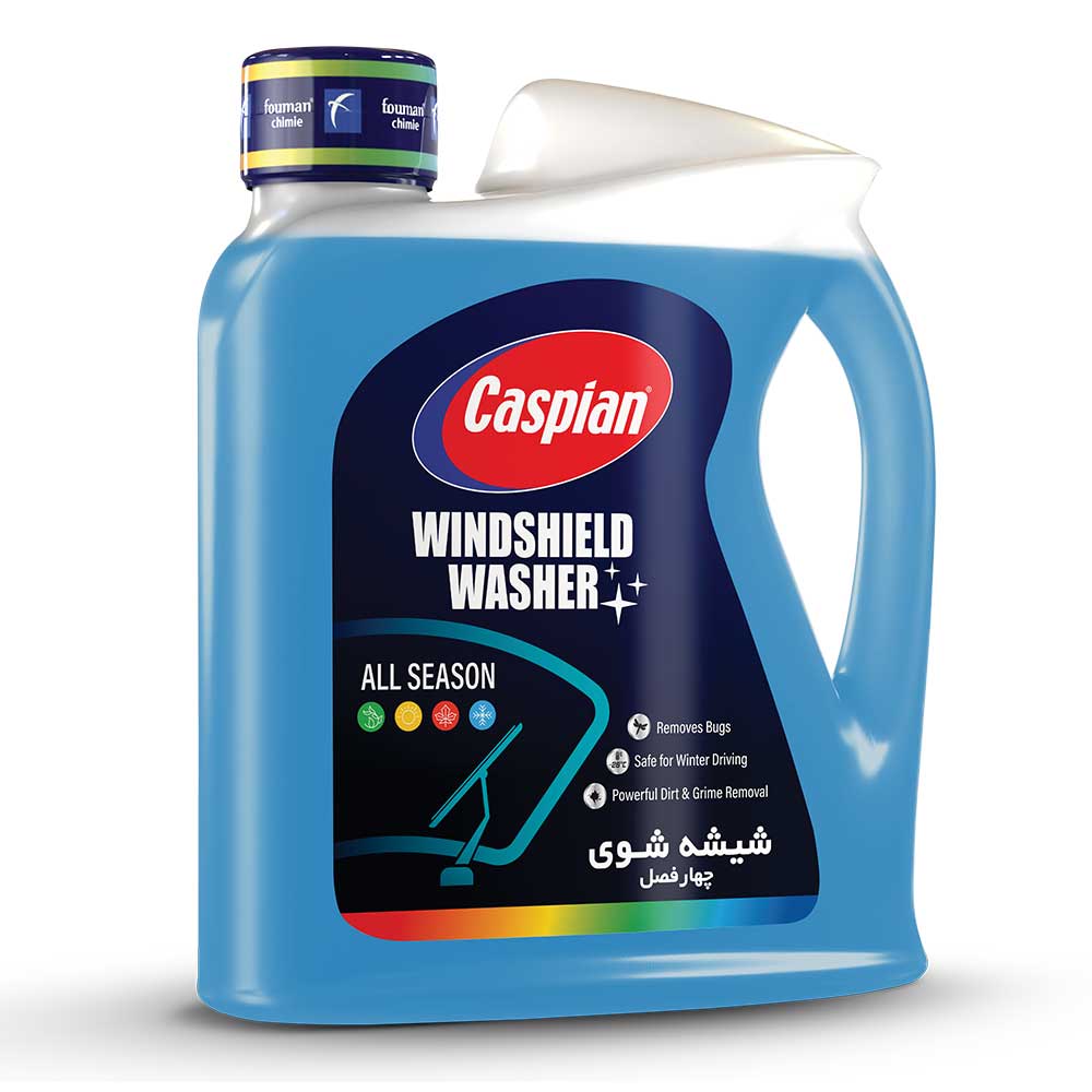 مایع شیشه شوی چهار فصل کاسپین حجم 4 لیتر