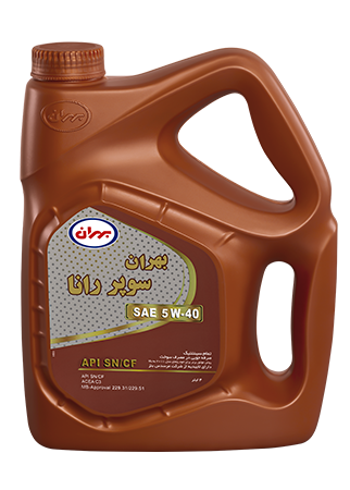 روغن موتور خودرو بهران سوپر رانا 5W40 API SN/CF حجم 4 لیتر