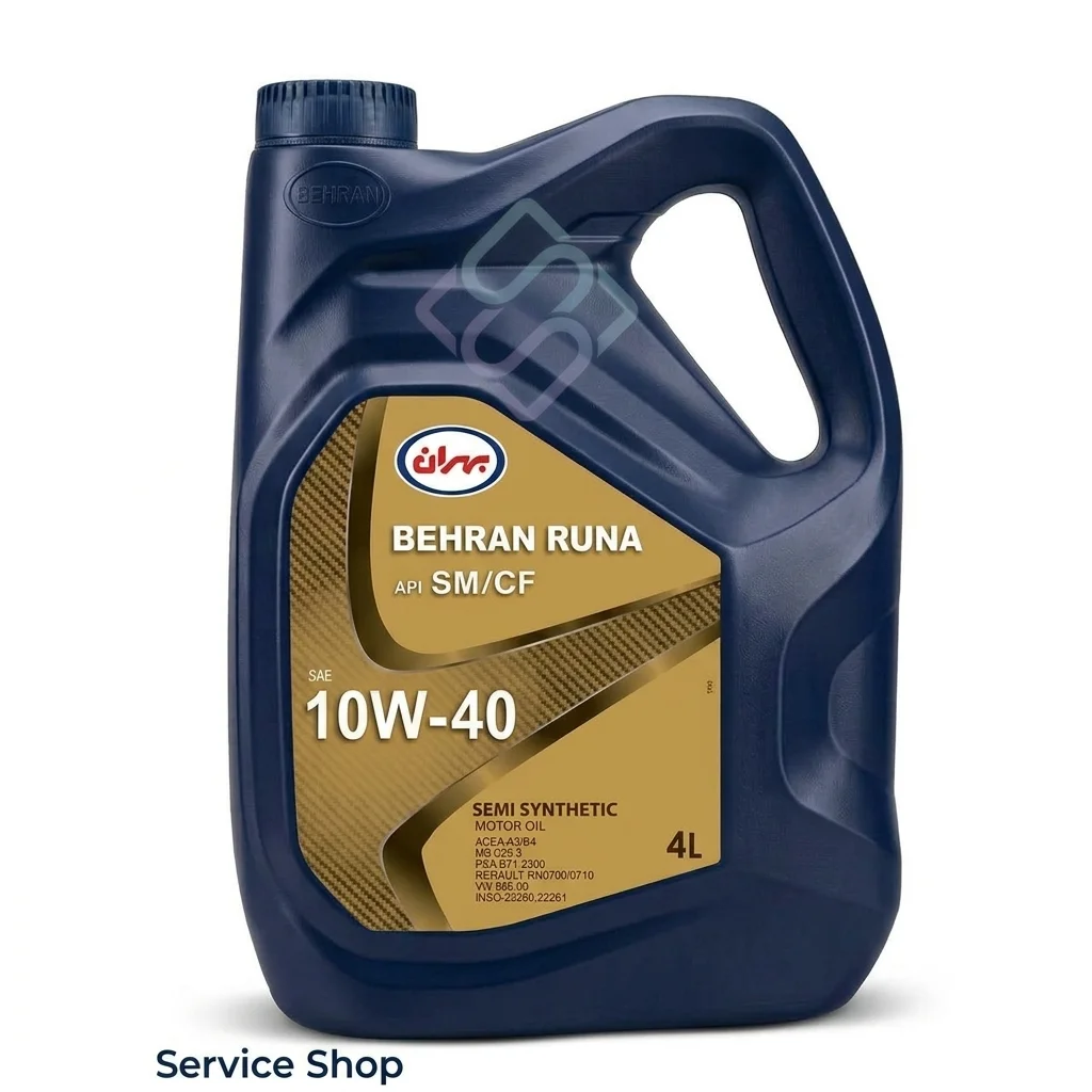 روغن موتور خودرو بهران رانا مدل 10W40 API SM/CF حجم ۴ لیتر