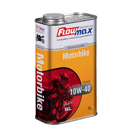 روغن موتور سیکلت فلومکس مدل  motorbike SAE 10W40 API SLحجم 1 لیتر