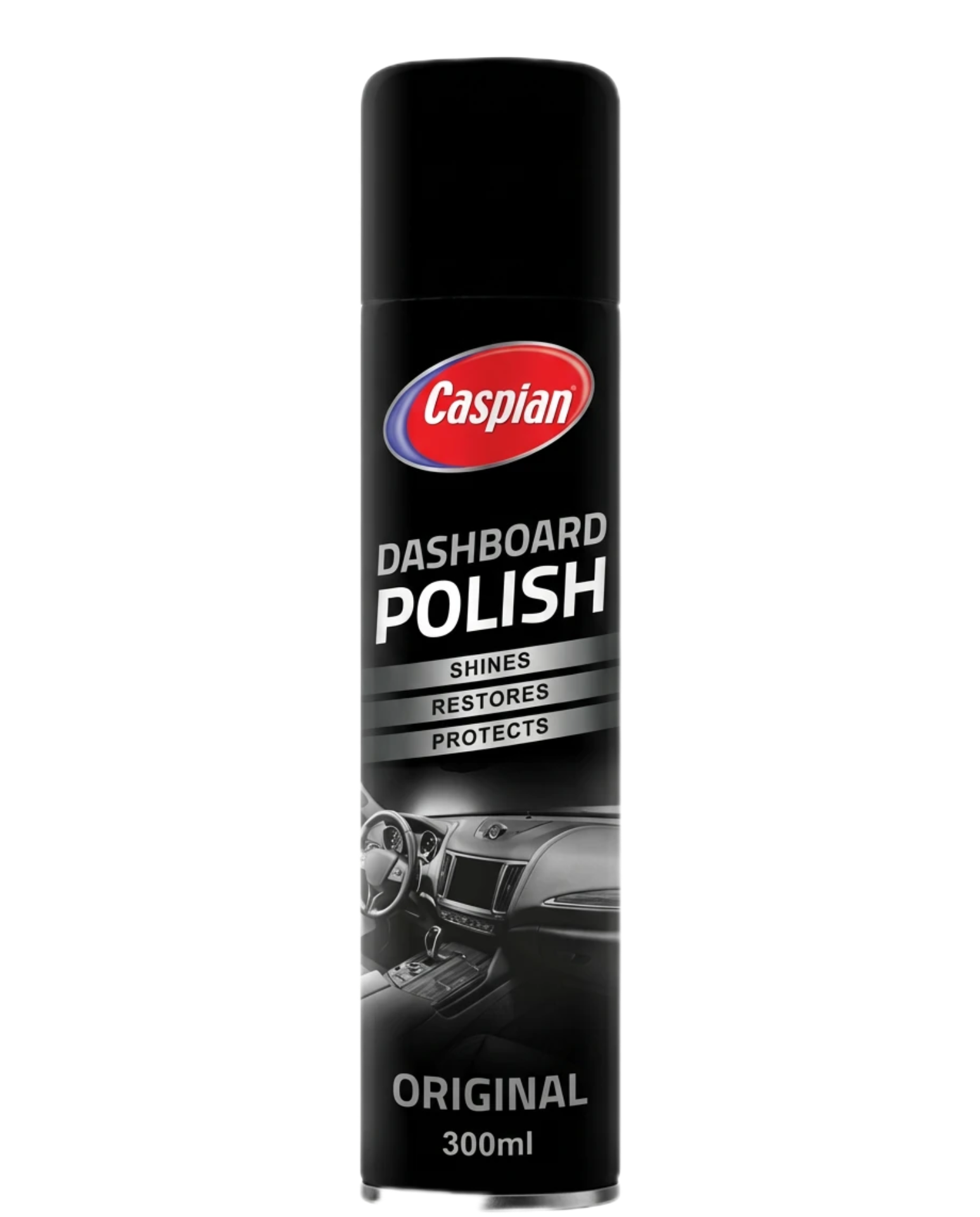 اسپری خوشبوکننده و براق کننده داشبورد کاسپین با رایحه اورجینال حجم 300 میلی لیتر