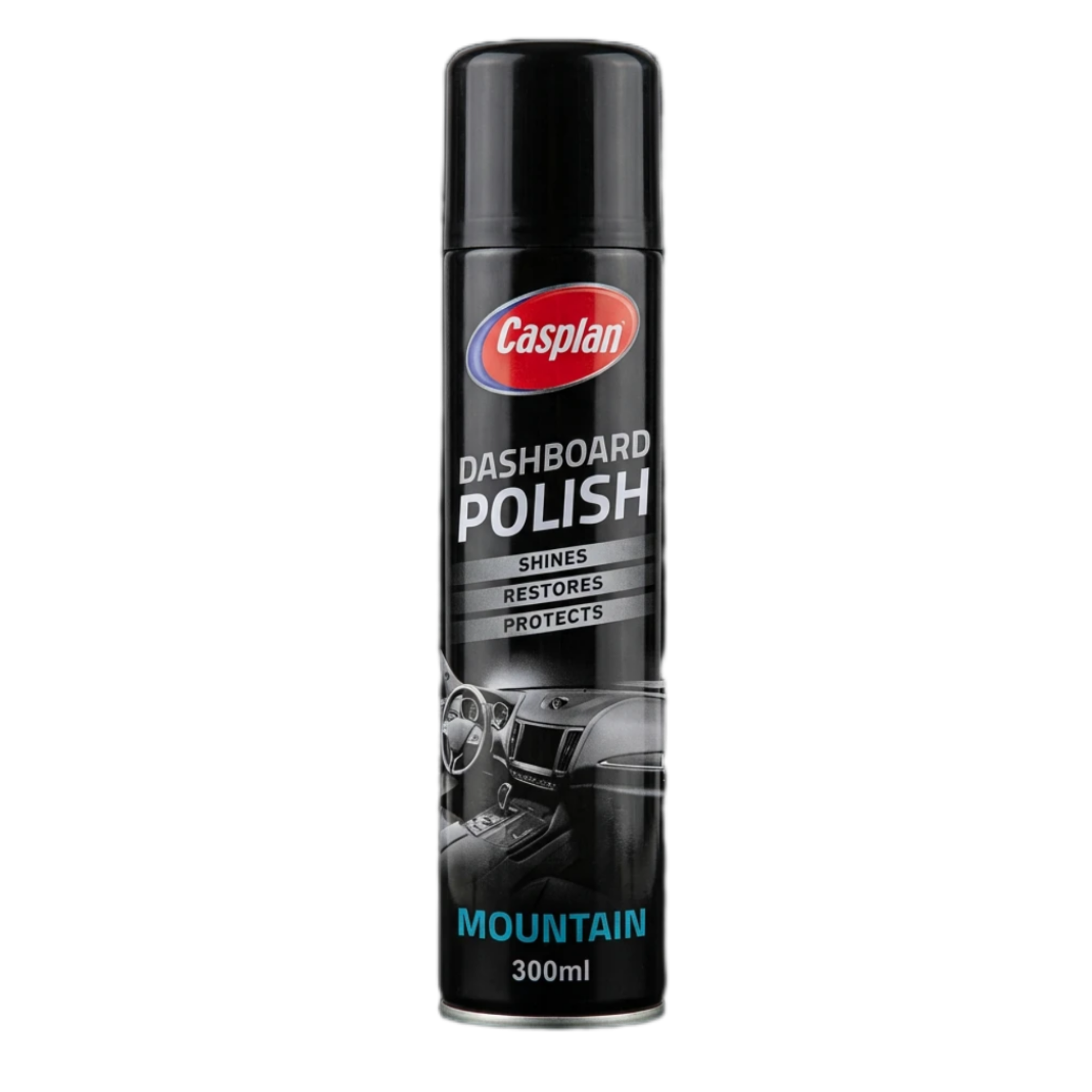 اسپری براق کننده و خوشبوکننده داشبورد کاسپین رایحه کوهستان حجم 300 میلی لیتر