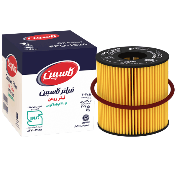 فیلتر روغن کاسپین مناسب انواع تیپ های پژو 206، پژو 207 و رانا (اکویی)
