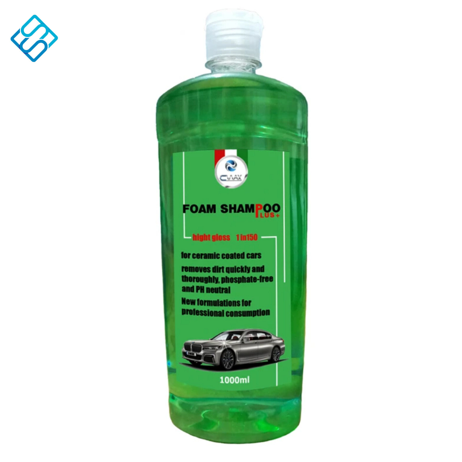 شامپو تمیز کننده بدنه خودرو سیواکس مخصوص خودروهای سرامیک و کاور شده  حجم 1 لیتر